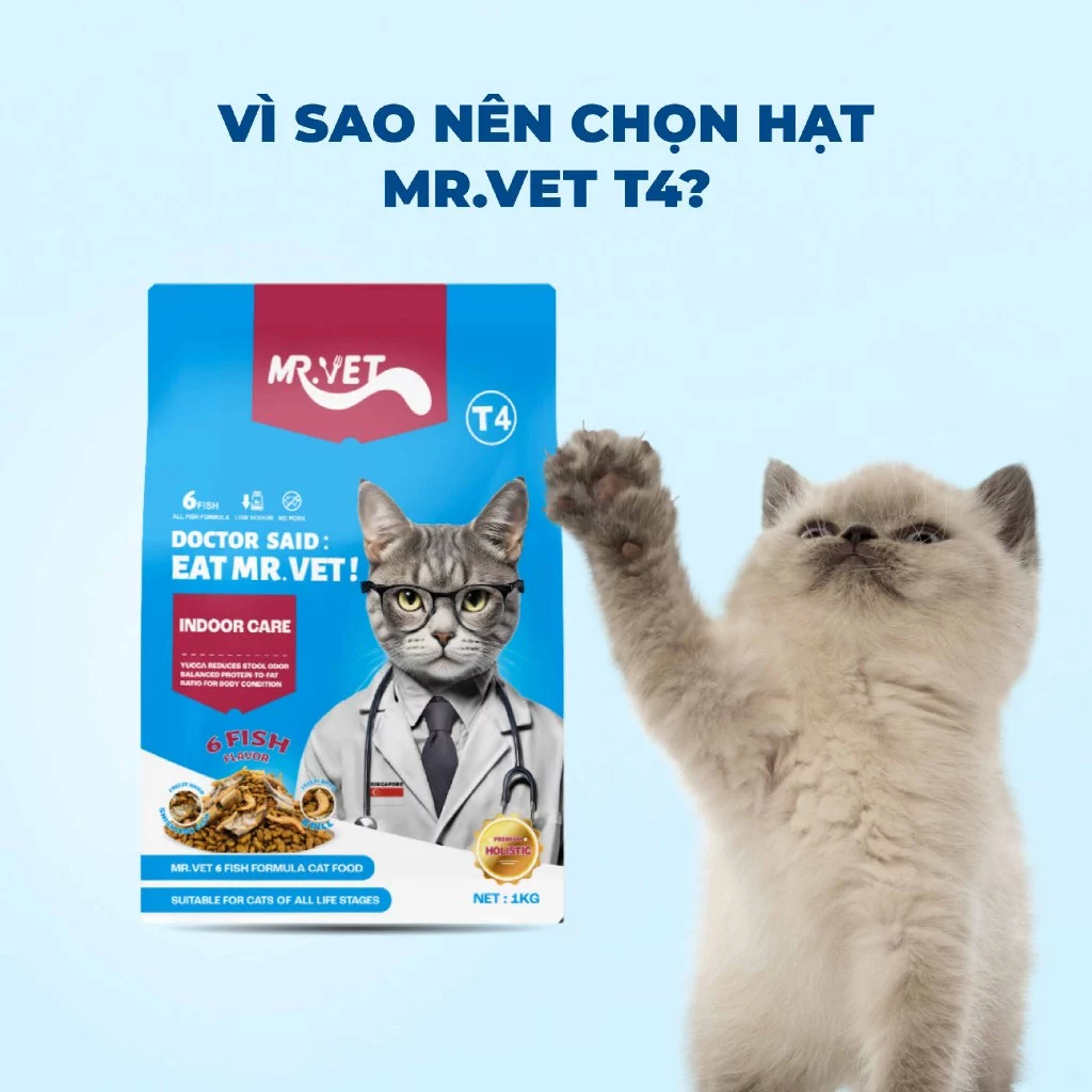 Hạt Thức Ăn Cho Mèo MRVET Toàn Diện T4 - Ảnh 5