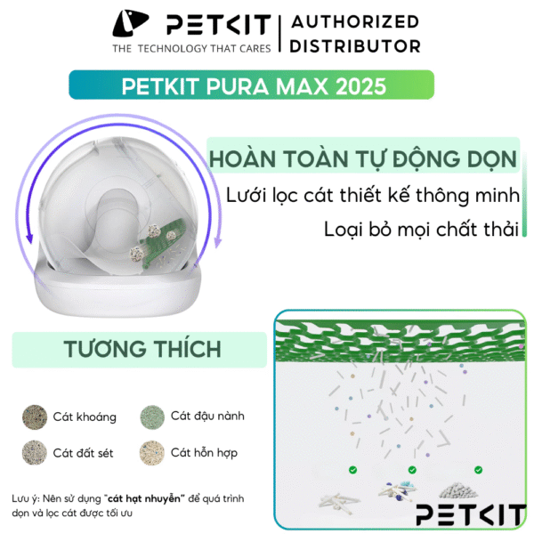 [2025] Máy Dọn Phân Mèo Petkit Pura Max Tự Động - Ảnh 4