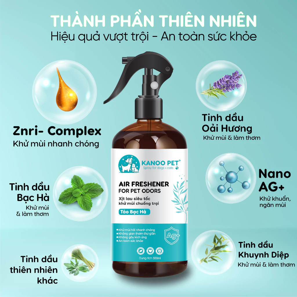 Xịt Khử Mùi Thú Cưng - Loại Bỏ Mùi Hôi 500ml - Ảnh 3