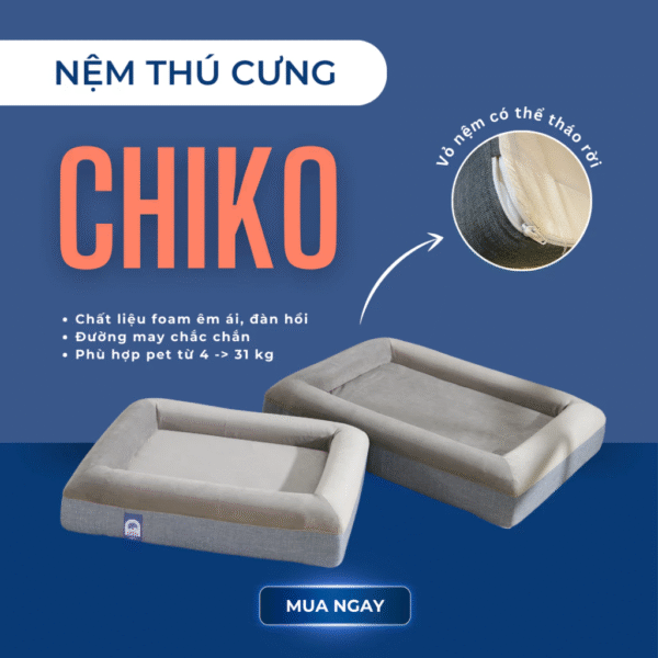 Nệm Thú Cưng Chiko - Đệm Ngủ Chó Mèo Cao Cấp - Ảnh 4